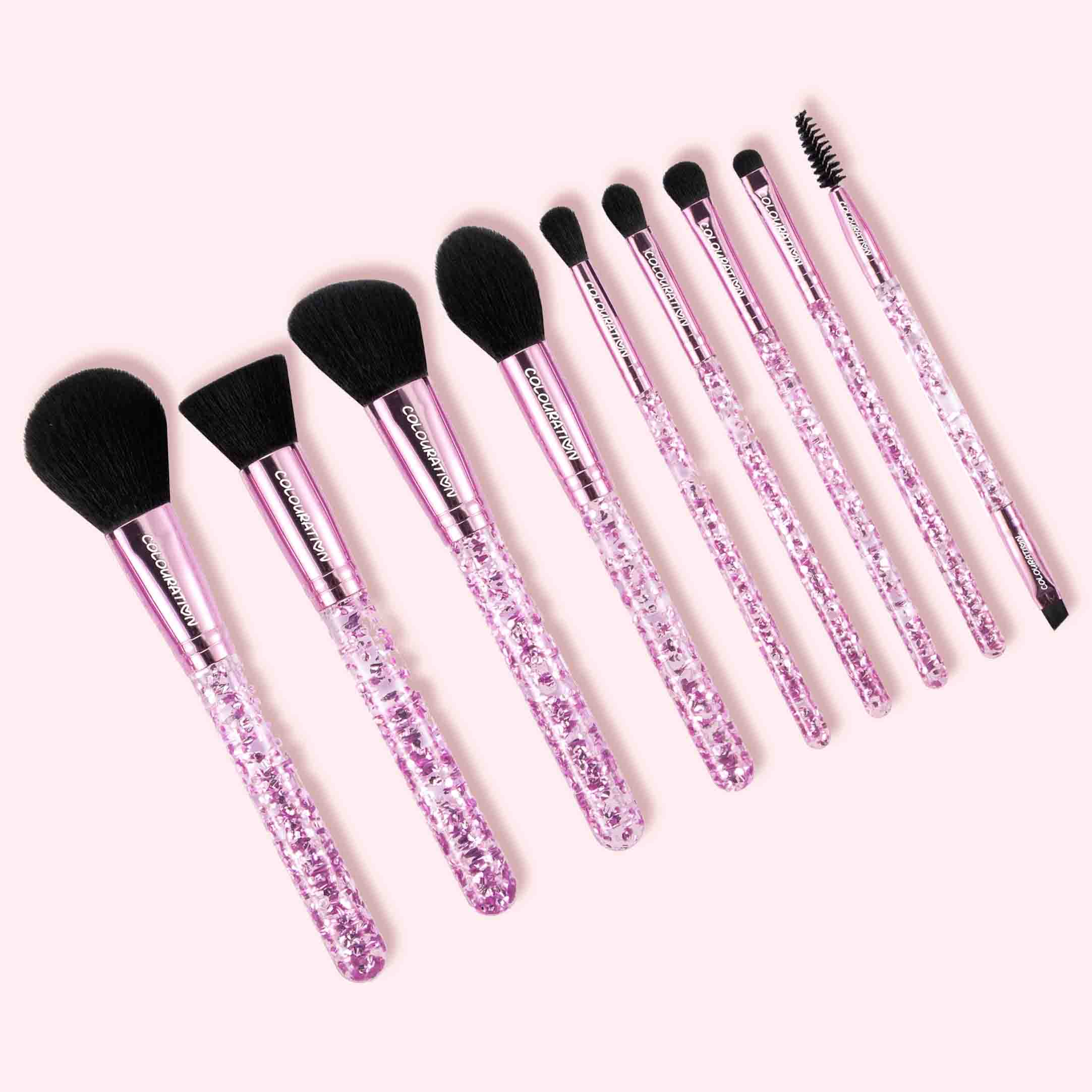 COLOURATION Glitter 9pc Brush Set