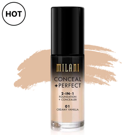 Milani Conceal + Perfect 2-in-1 Foundation - 01 Creamy Vanilla